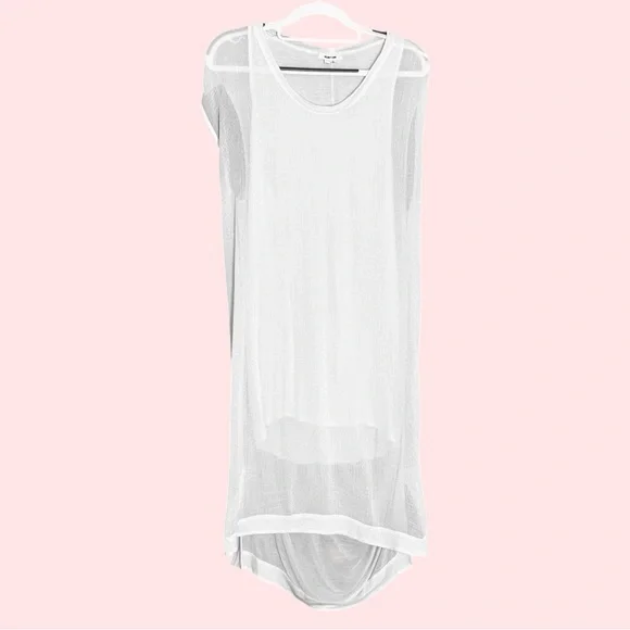 Helmut Lang Draped White Swift Dress Womens | Sz medium - Picture 2 of 4